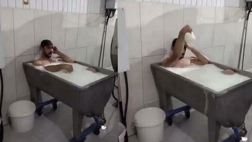 'Süt banyosu'ndan sonra yeni skandal! Turşu tesisinde tepki çeken görüntü-0