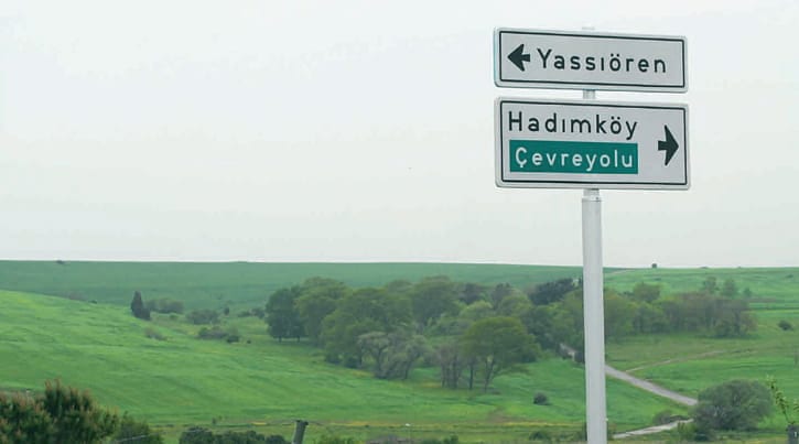 Otoyolun yükselttiği bölgeler