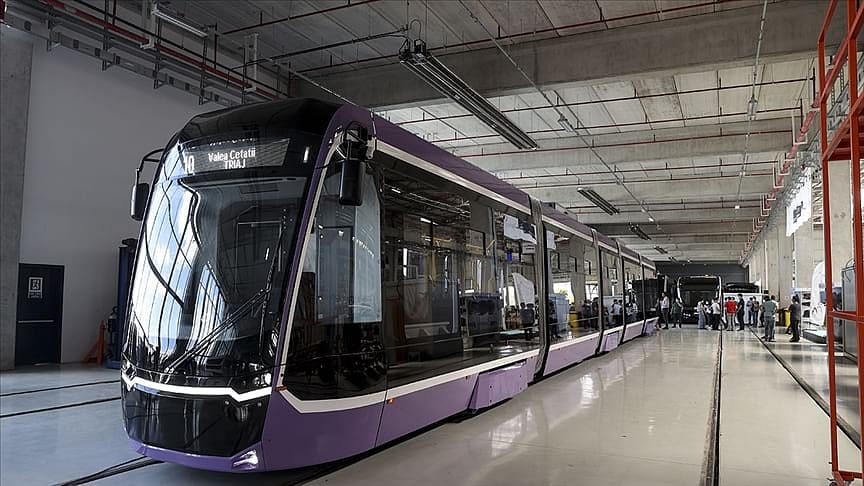 Yerli tramvay Romanya'ya gönderildi