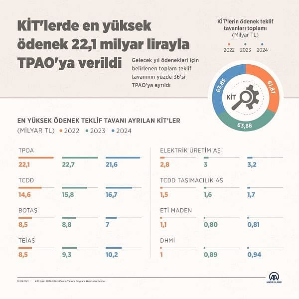 KİT'lerde en yüksek ödenek TPAO'ya verildi-0