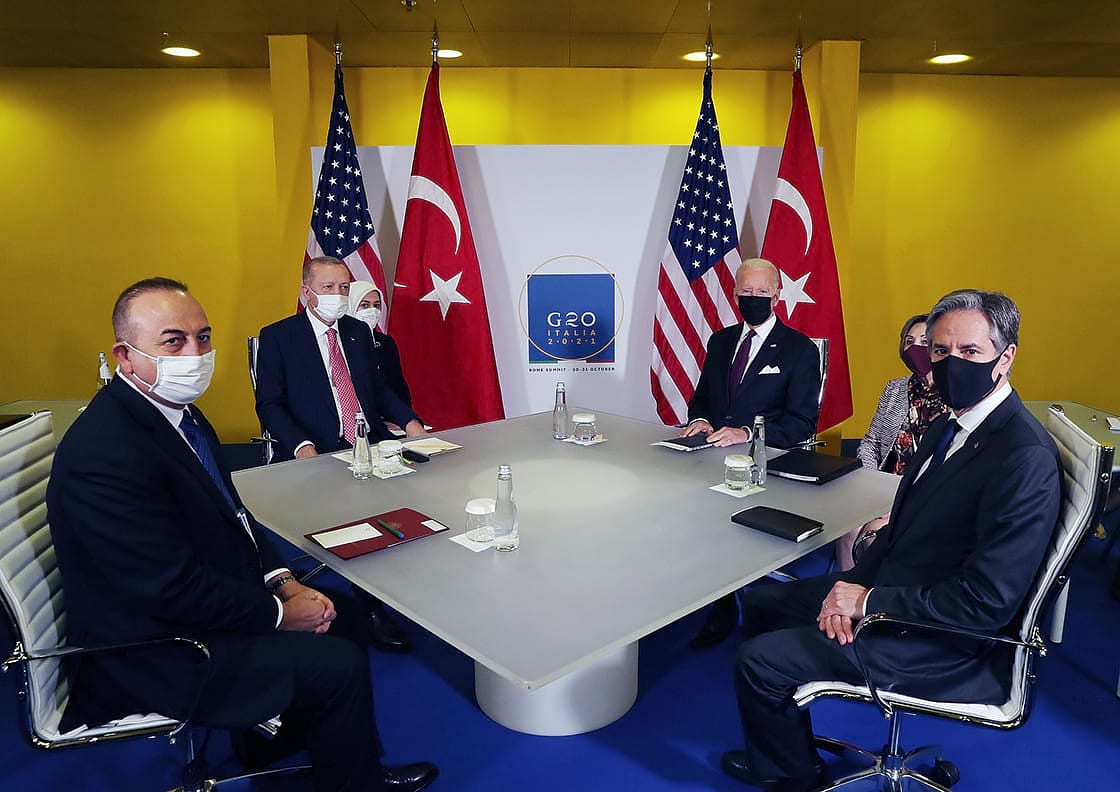 Cumhurbaşkanı Erdoğan ile ABD Başkanı Biden Roma'da görüştü-1