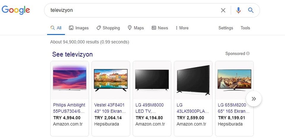 Google, Türkiye'de alışveriş reklamlarını kaldırıyor-0