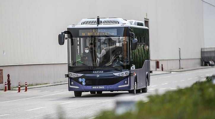 Yerli elektrikli sürücüsüz otobüse Kuzey Avrupa'dan ilgi-0
