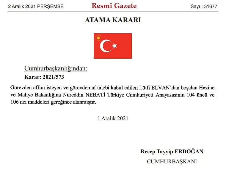 Yeni Hazine ve Maliye Bakanı Nureddin Nebati Kimdir?-0