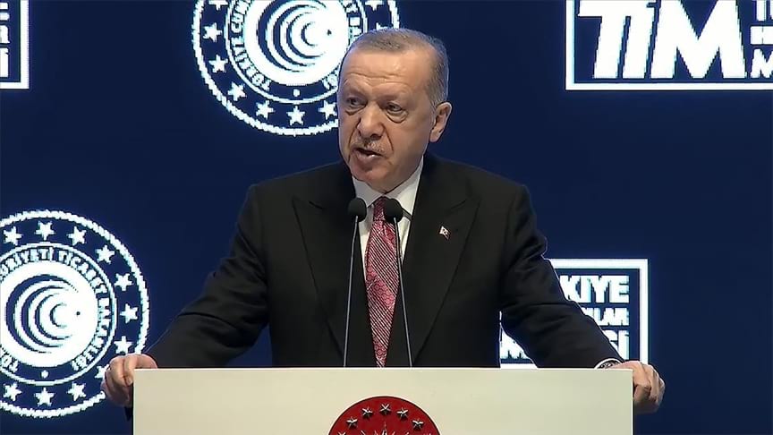 Cumhurbaşkanı Erdoğan 2021 ihracat rakamlarını açıkladı: 'Bu bir rekor'