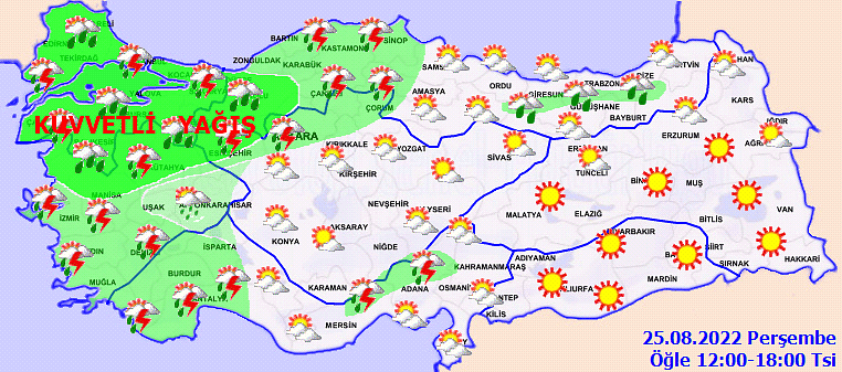 Meteoroloji'den Marmara ve 5 il için sağanak yağış uyarısı-1