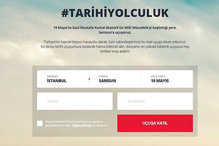 THY'nin TK1919 sefer sayılı 19 Mayıs özel uçuşu tamamlandı-1