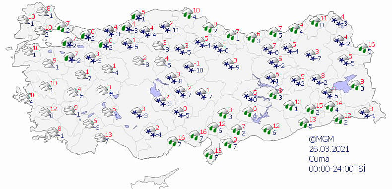 Meteoroloji duyurdu: Soğuk ve kar geri geliyor-3