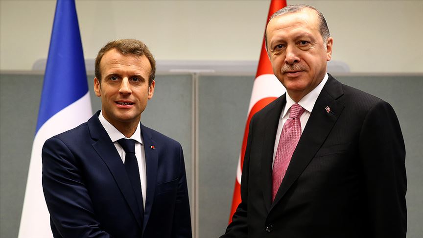 Cumhurbaşkanı Erdoğan, Fransa Cumhurbaşkanı Macron'la görüştü