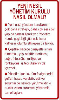 Yönetimde yeni nesil kurullara ihtiyaç var-1