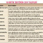 Sektörler 2019 için 'özel teşvik' bekliyor-0