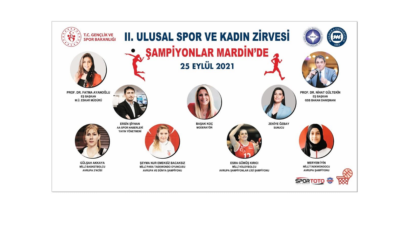 Ulusal Spor ve Kadın Zirvesinin ikincisi 25 Eylül'de