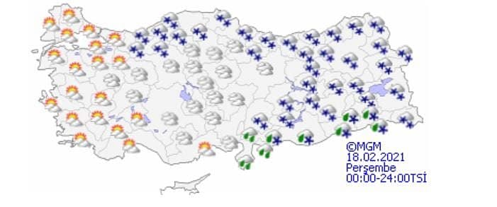 Kar yağışı ne kadar sürecek? 5 günlük tahmin haritaları...-1