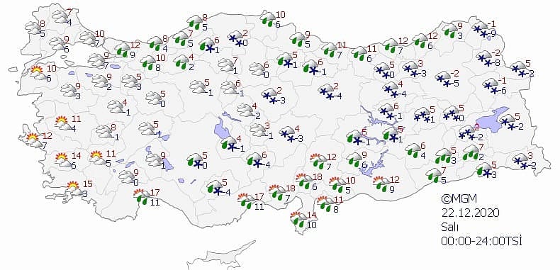Doğu Anadolu'da 4 il için kar uyarısı: 5 günlük tahminler-0