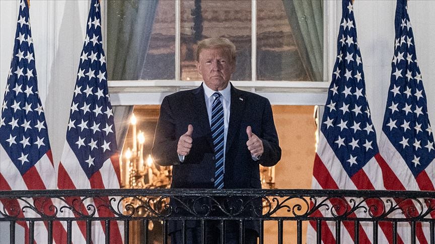 Hastaneden taburcu olan Trump'tan ilk açıklama