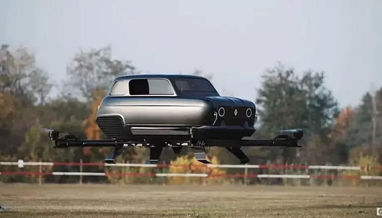 Renault 4, uçan araba olarak geri dönüyor