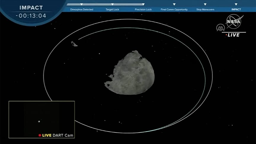 NASA'dan tarihi test: DART, asteroidi vurdu-0