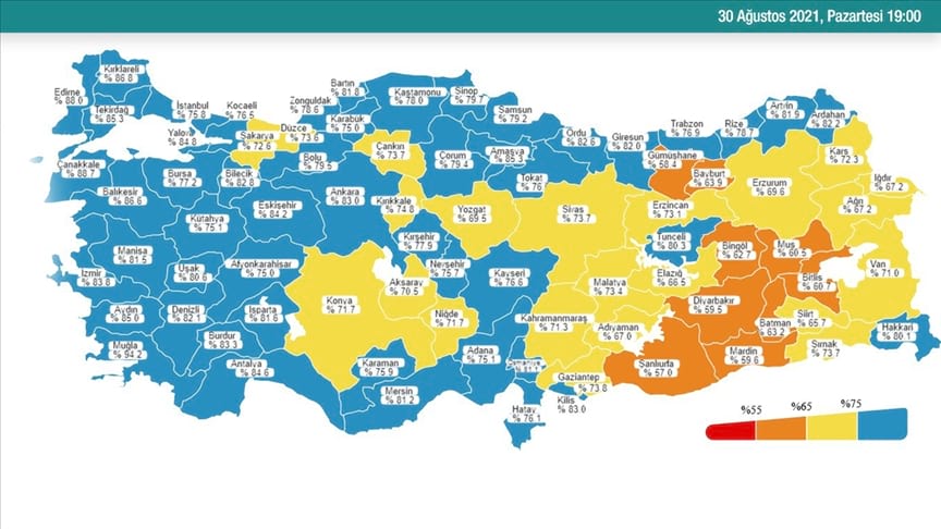 4 il daha koronavirüs bakımından düşük riskli iller arasına girdi