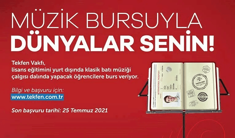 Tekfen Vakfı Müzik Bursu için başvurular başladı
