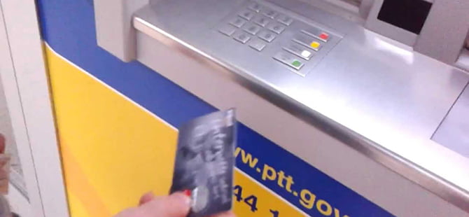 PTT ATM'lerinden çipli TC kimlik kartıyla çekim imkanı