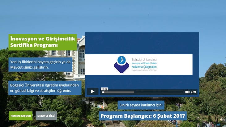 Boğaziçi'nden inovasyon programı