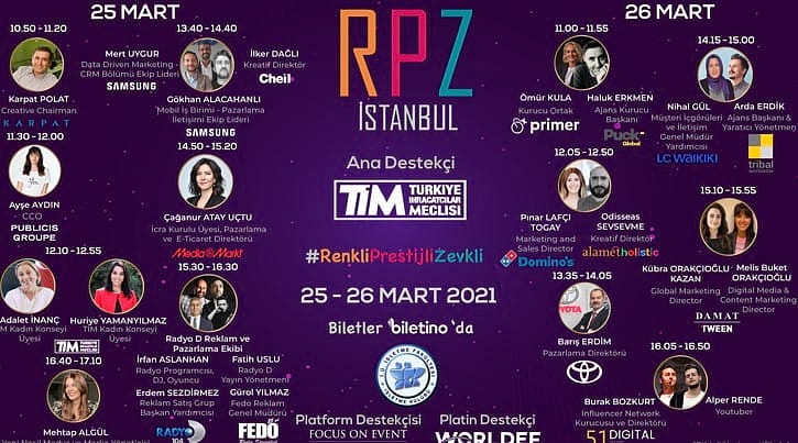 Reklam ve Pazarlama Zirvesi’21 25-26 Mart'ta