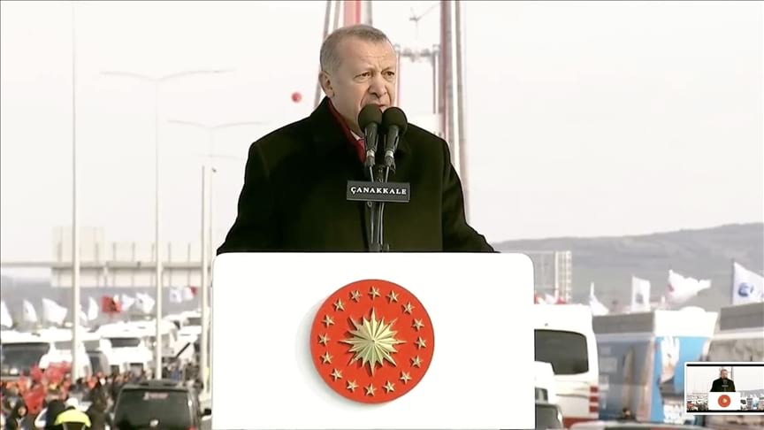 Cumhurbaşkanı Erdoğan, 1915 Çanakkale Köprüsü geçiş ücretini açıkladı