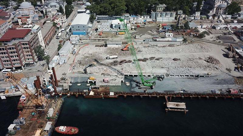 Galataport İstanbul'da inşaat faaliyetleri geçici olarak durduruldu