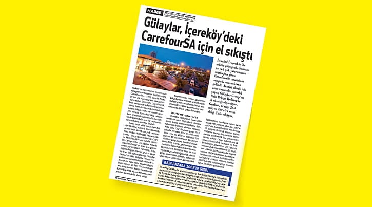 CarrefourSA arazisi Gülaylar'ın oldu