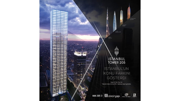 İstanbul’un yeni ikonu İstanbul Tower 205