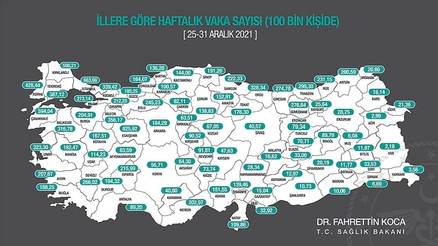 Bakan Koca duyurdu: Vaka sayısının arttığı 10 il-0