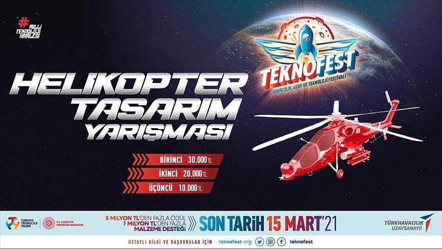 Helikopter Tasarım Yarışması'na başvurular 15 Mart'ta sona erecek: Para ödülü var