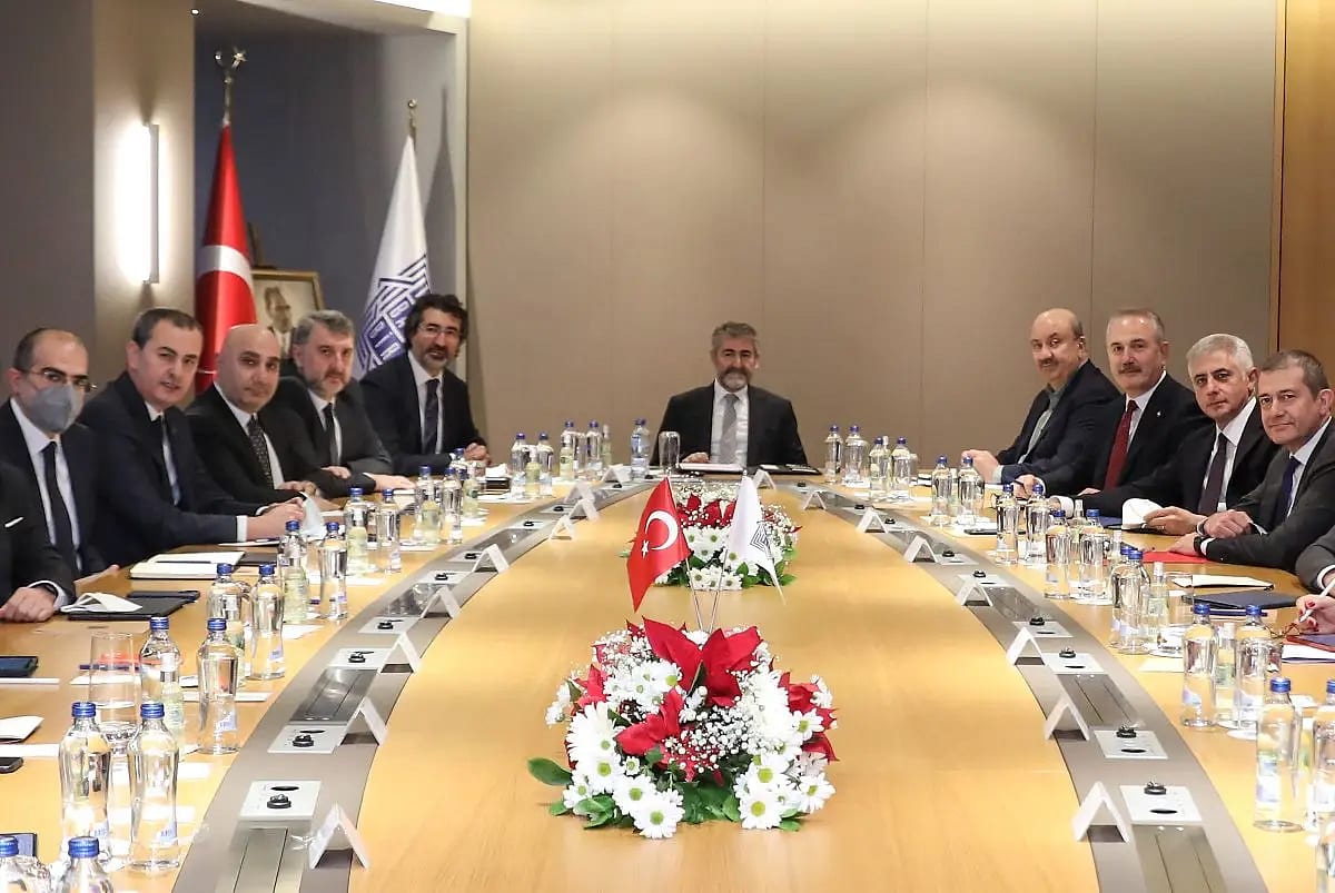 Bakan Nebati, bankacılarla bir araya geldi