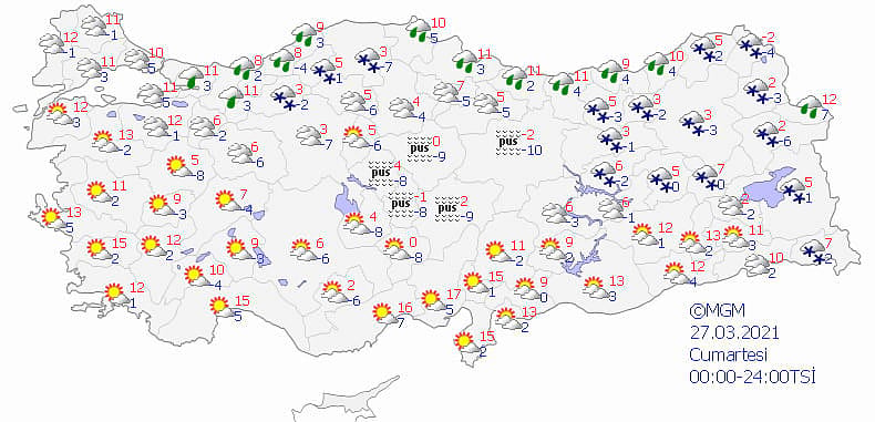 Meteoroloji duyurdu: Soğuk ve kar geri geliyor-4