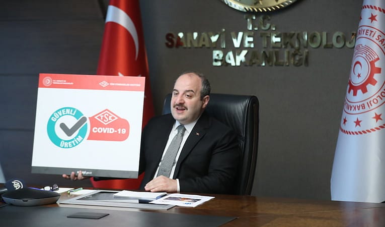 Kovid-19 güvenli üretim belgeleri verilmeye başlandı