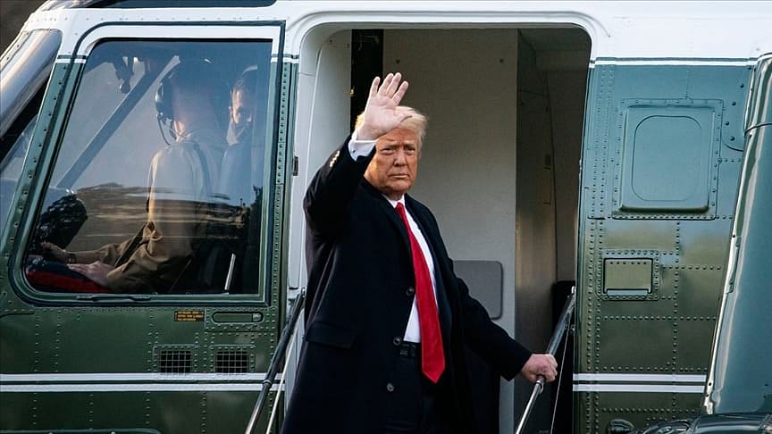 Trump Beyaz Saray'a bu sözlerle veda etti