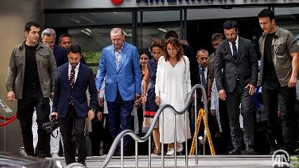 Cumhurbaşkanı Erdoğan, Vuslat Doğan Sabancı ve Ali Sabancı'yı Ziyaret Etti