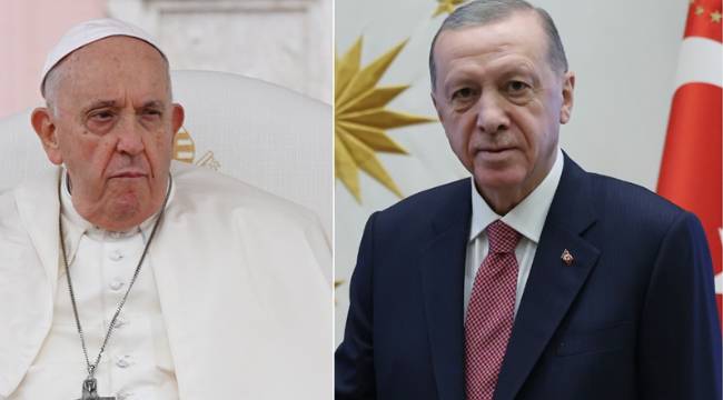 Cumhurbaşkanı Erdoğan, Papa Franciscus ile telefonda görüştü