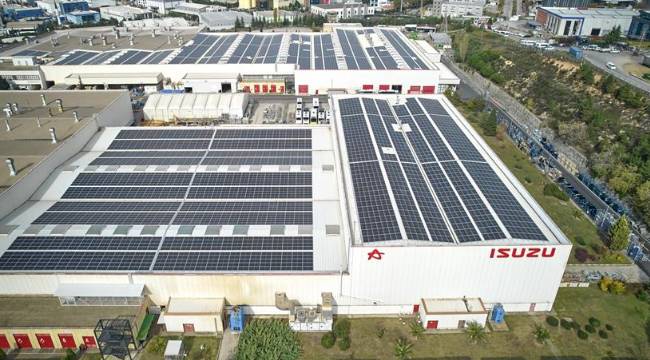 Anadolu Isuzu'dan güneş enerjisi adımları