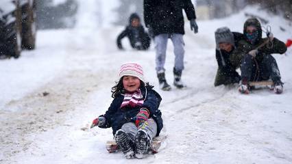 Çok sayıda il ve ilçede okullara kar tatili....