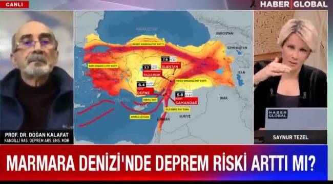 Marmara'da deprem riski istatistiksel olarak ne kadar?