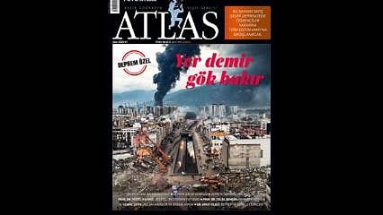 Mavi çerçeve karardı: Atlas'tan 'Deprem Özel' sayısı 