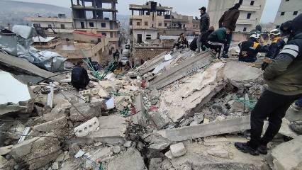 Suriye'de depremde ölenlerin sayısı 1602'ye yükseldi 