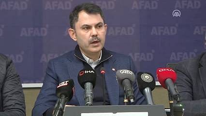 Bakan Kurum: Cumhuriyet tarihinin en büyük afet konut seferberliğini başlatacağız