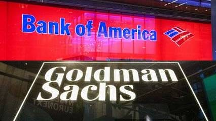 Goldman Sachs'ın kârı düştü, BofA'nın arttı