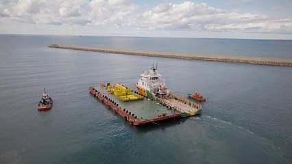 Karadeniz gazı  iletim hattına basılmaya başlandı