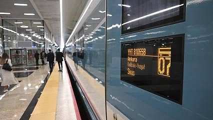 Ankara-Sivas Yüksek Hızlı Tren (YHT) hattında ilk sefer 