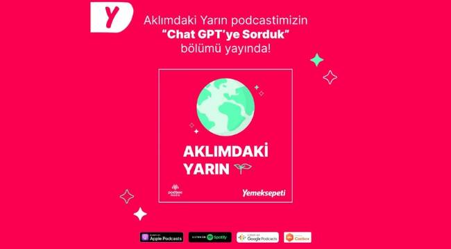 Yemeksepeti’nin Podcast Serisi Aklımdaki Yarın'da Sıra Dışı Bir Konuk: ChatGPT