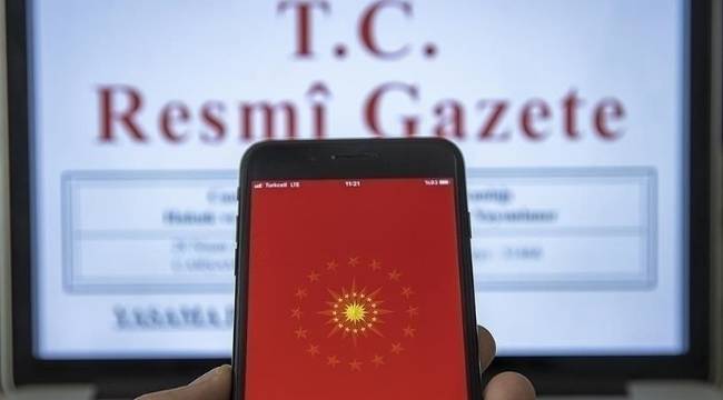 Cumhurbaşkanı kararları Resmi Gazete'de