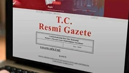 Resmi Gazete'de bugün 
